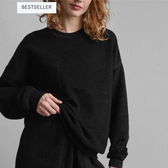 Lunya Silk Sweats, Includes Black Sweatshirt & Joggers, Medium, Like New - Picture 9 of 12